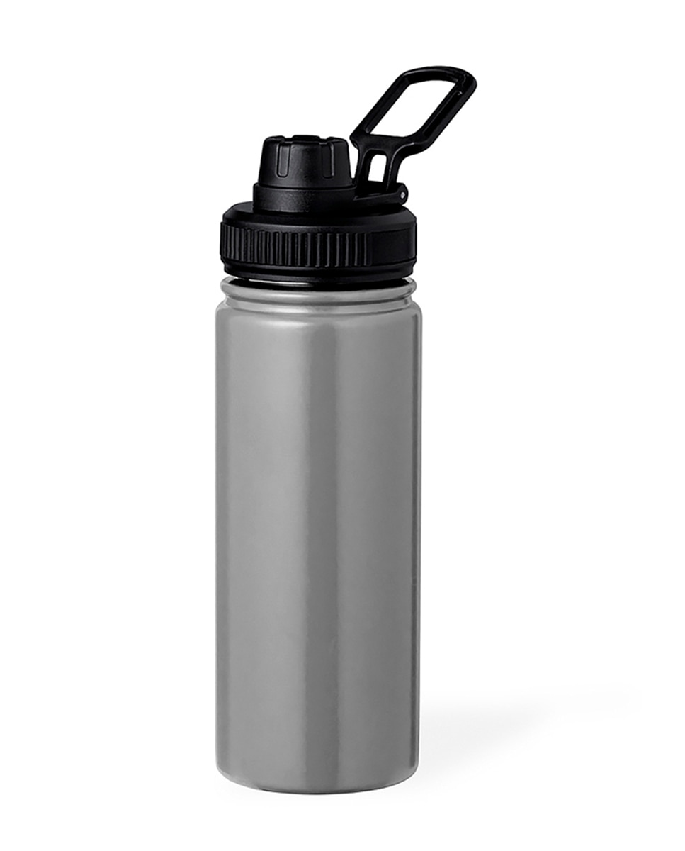 Imagen 0 de Bidón térmico de acero inox con doble pared y 550 ml de capacidad. Incluye tapa de cierre a rosca, con dosificador y asa.