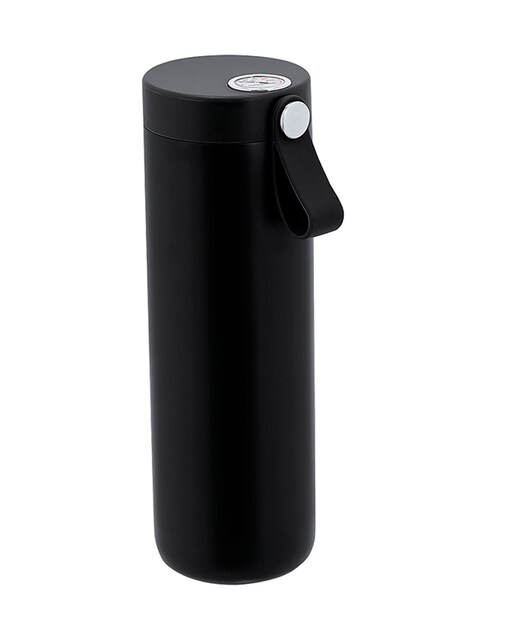 Imagen 0 de Bidón térmico de acero inox y doble pared de 500 ml de capacidad, medidor de temperatura analógico rango de 0º a 100ºC. Tapón de seguridad