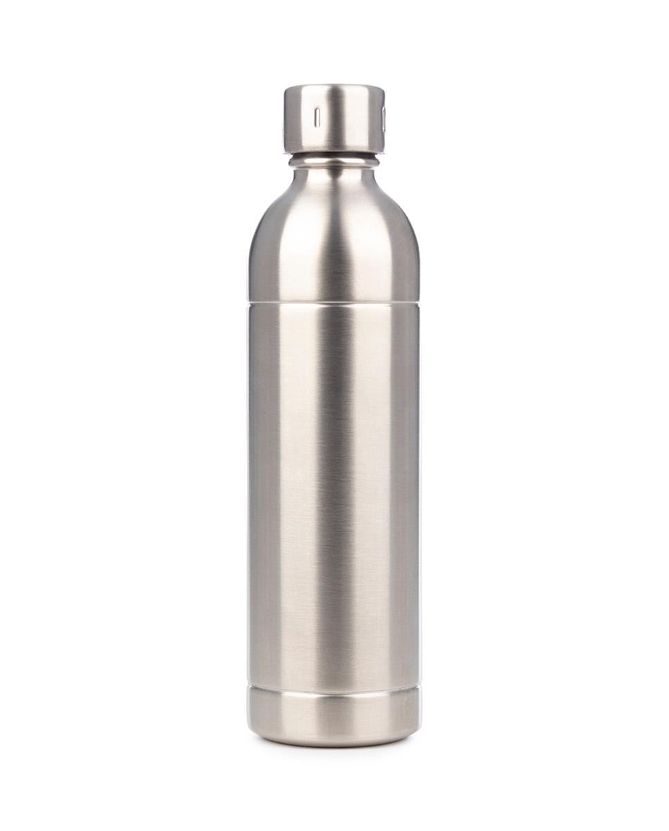 Imagen 0 de Botella reutilizable de 1 litro íntegramente en acero inoxidable, resistente y duradera.