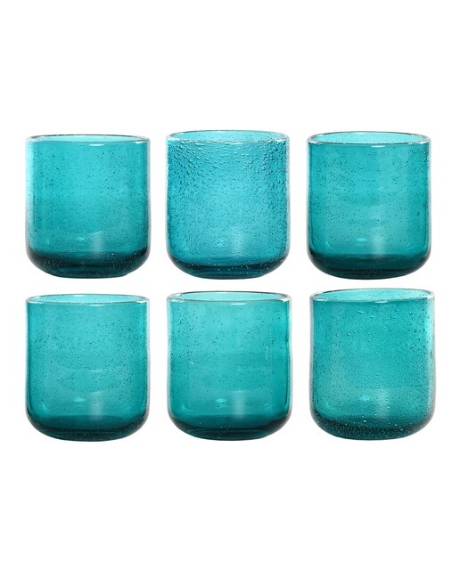 Imagen 0 de Vaso set 6 cristal 8,3x8,3x9,3 320ml burbujas