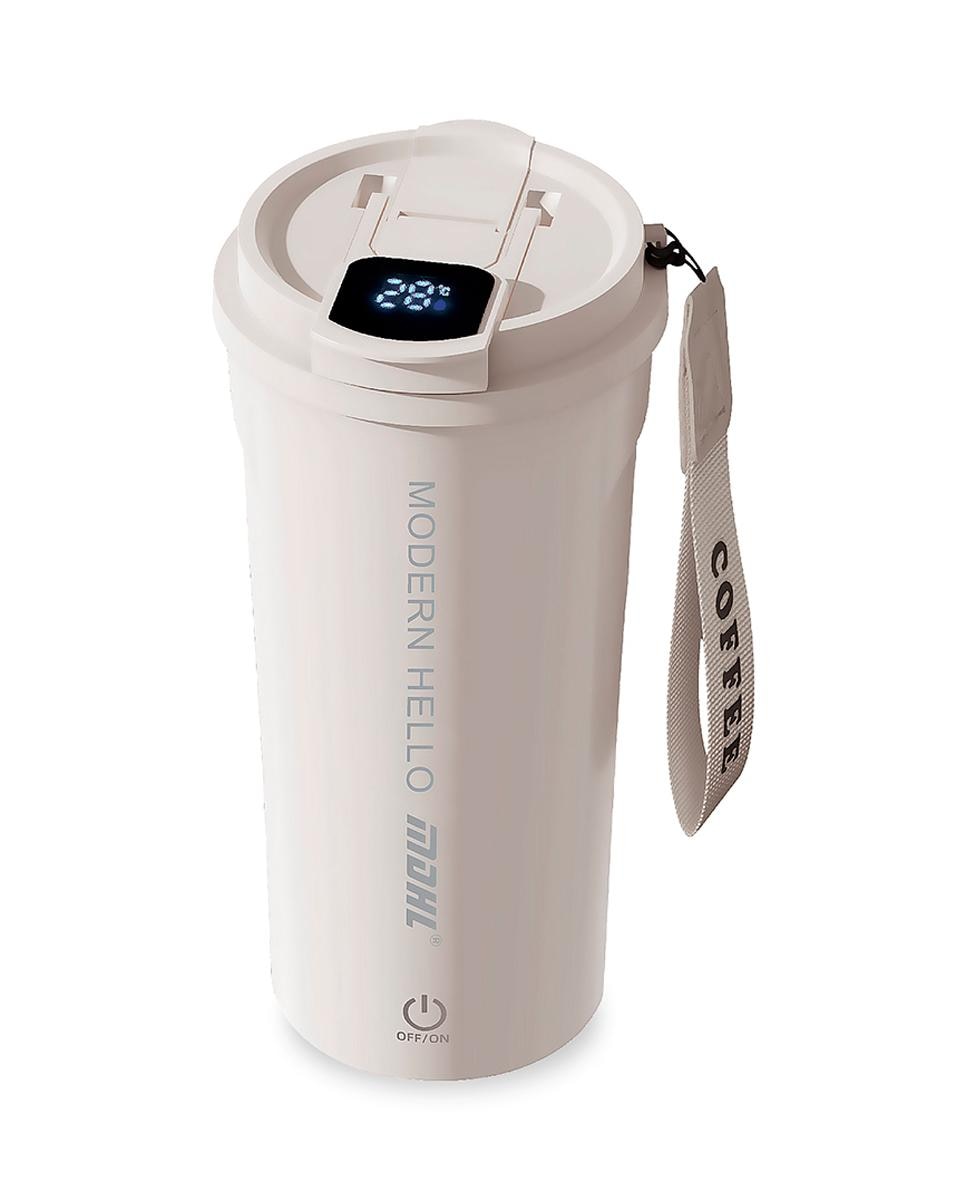 Imagen 0 de Vaso mezclador portátil MD-B008. 400 ml, hélice magnética extraíble y termómetro integrado con indicador de color según la temperatura.