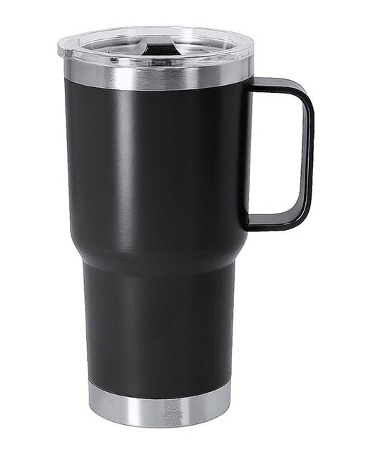 Imagen 0 de Taza térmica en acero inox reciclado con doble pared y 600 ml de capacidad. Incluye tapa con cierre a presión y dosificador.