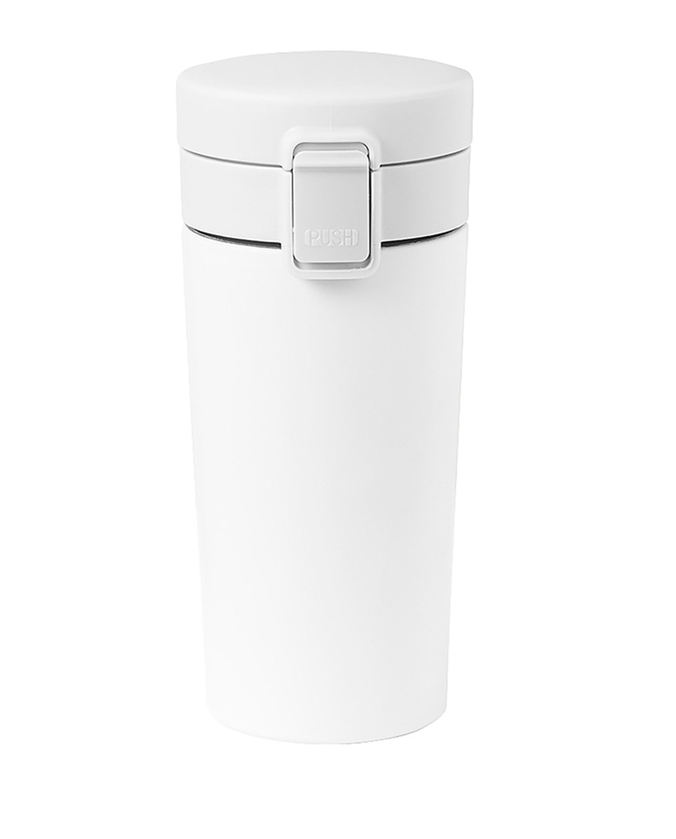 Imagen 0 de Vaso térmico de acero inox, con doble pared y 380 ml de capacidad. Incluye tapa con cierre a rosca para un óptimo sellado y dosificador.