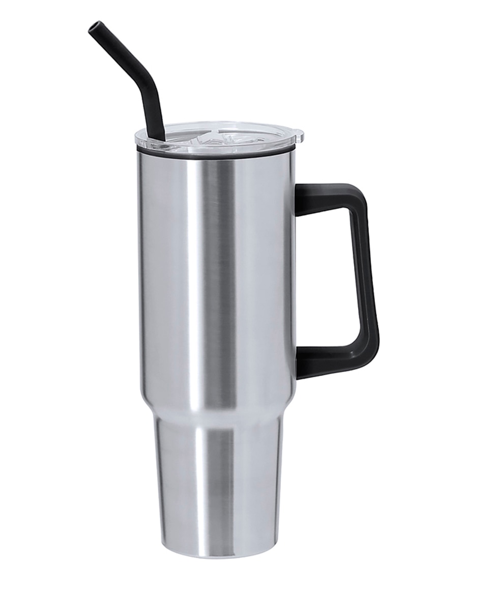 Imagen 0 de Jarra térmica de 1,2 L de capacidad en acero inoxidable e interior de PP en color negro. Con tapadera de cierre a presión. Libre de BPA.