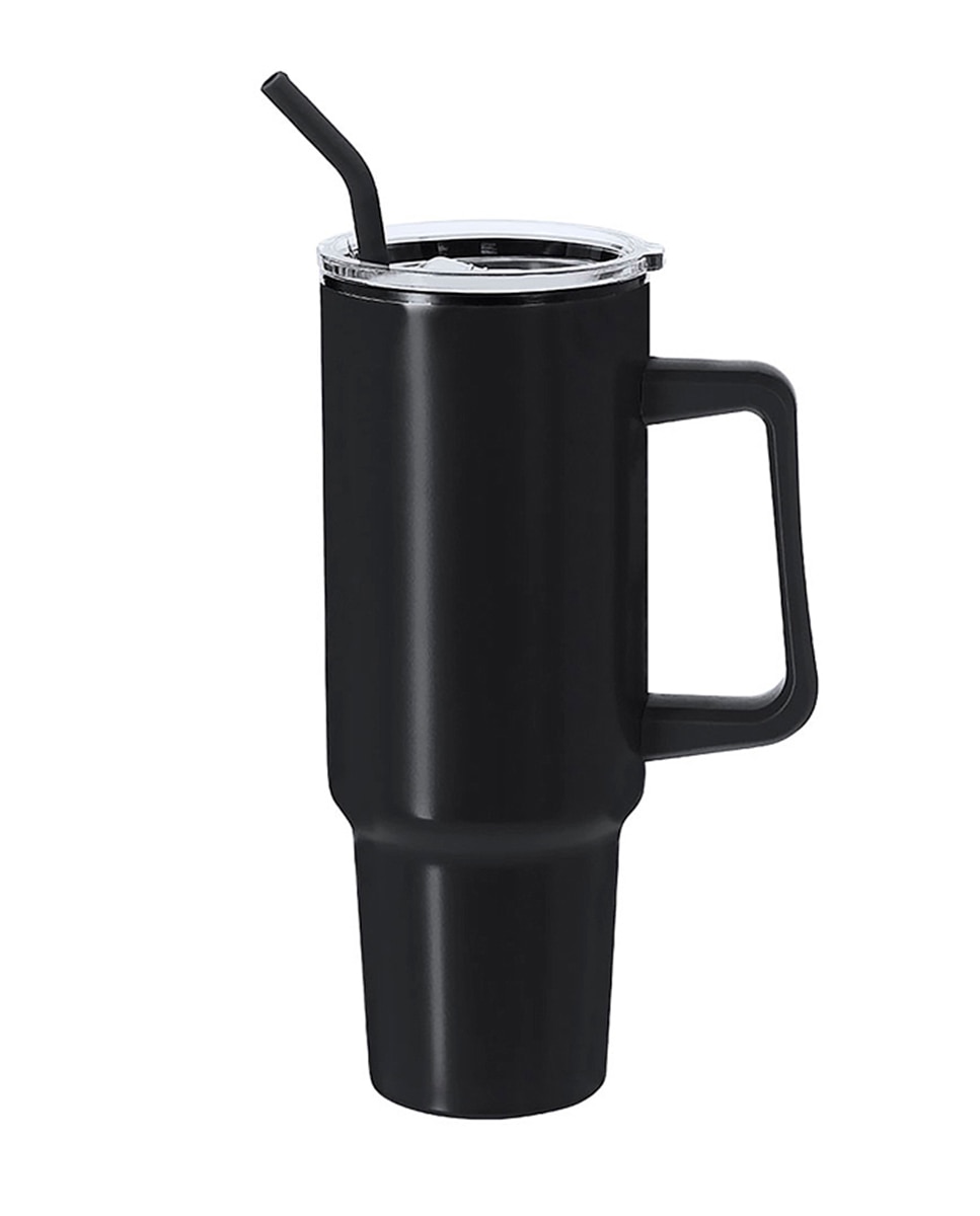 Imagen 0 de Jarra térmica de 1,2 L de capacidad en acero inoxidable e interior de PP en color negro. Con tapadera de cierre a presión. Libre de BPA.