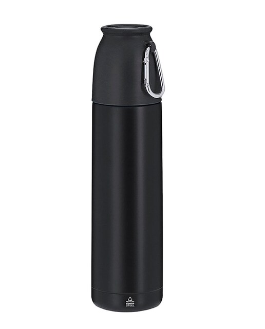Imagen 0 de Set de termo con taza en Acero Inox Reciclado. Termo de 500 ml de capacidad y de doble pared con taza de 120ml.