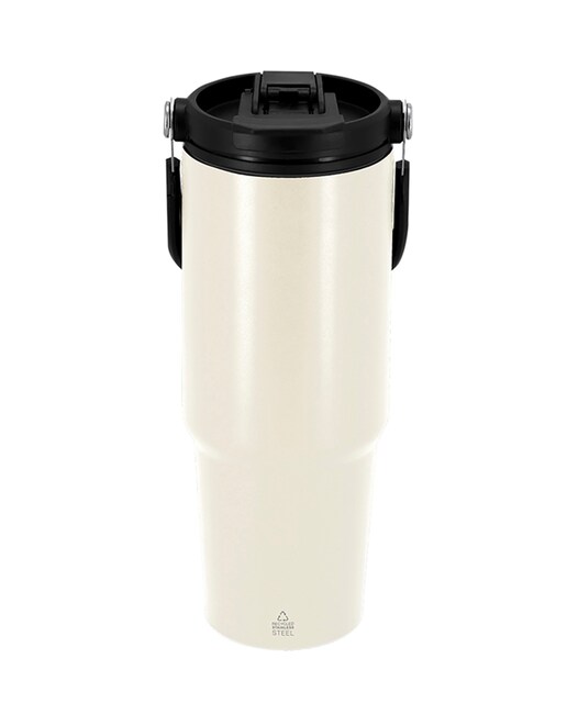 Imagen 0 de Vaso térmico con 500 ml de capacidad en Acero Inoxidable Reciclado. Cuenta con doble sistema de bebida, orificio con cierre hermético