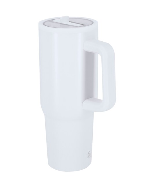 Imagen 0 de Jarra térmica de 870 ml de capacidad en Acero Inoxidable Reciclado con doble pared, tapadera hermética con boquilla plegable para beber