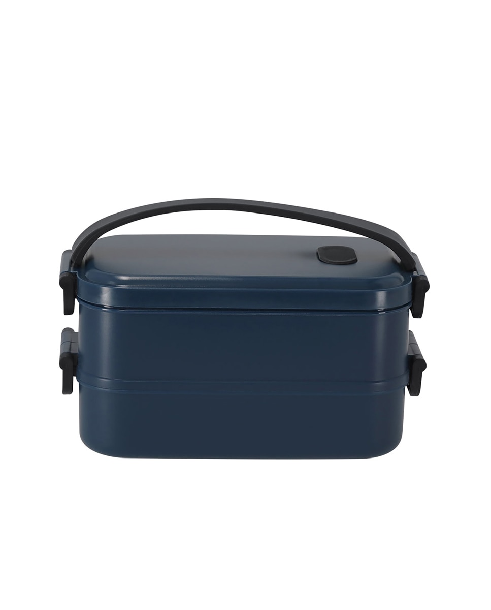 Imagen 0 de Fiambrera de 1,6L de capacidad. Fabricada en PP reciclado. Incluye 2 compartimentos independientes con bandejas de cierre hermético, de 800 ml