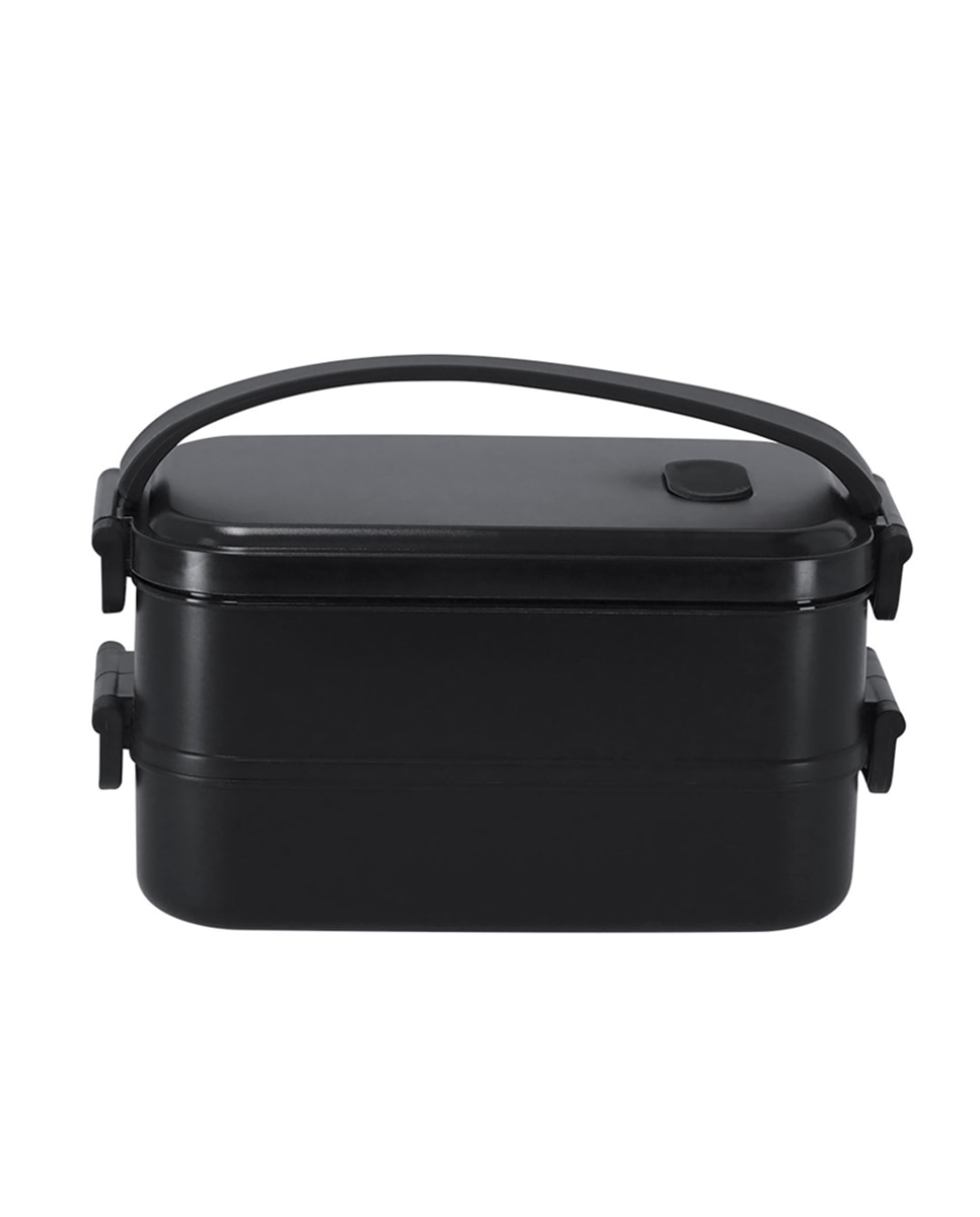 Imagen 0 de Fiambrera de 1,6L de capacidad. Fabricada en PP reciclado. Incluye 2 compartimentos independientes con bandejas de cierre hermético, de 800 ml