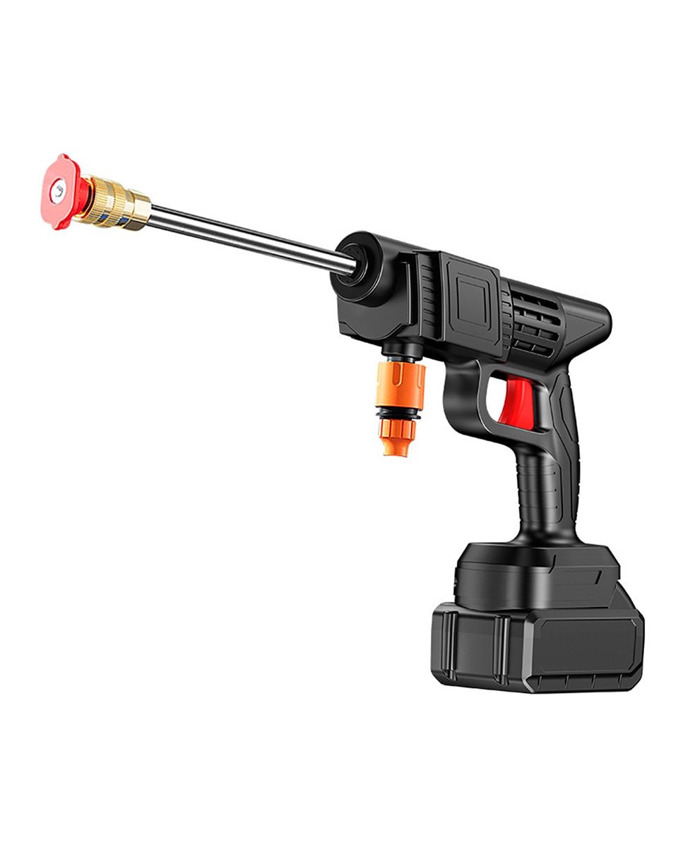Imagen 0 de Pistola de lavado a presión 21V con DOBLE BATERIA extraíble de 6500 mAh y 3 adaptadores de lavado diferentes.