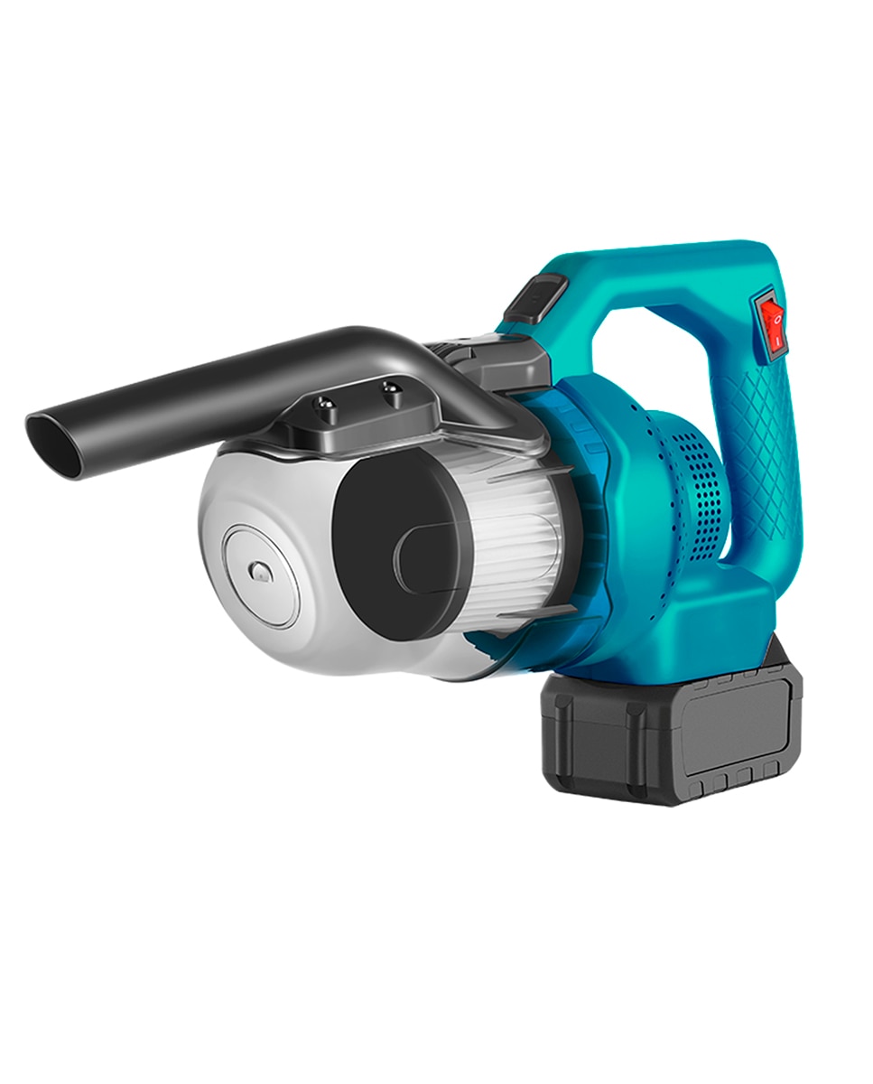 Imagen 0 de Aspirador de mano de 300W con depósito de 700ml. Incluye 4 cabezales y 2 baterías de 15000mAh.
