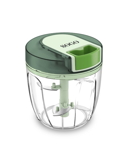 Imagen 0 de Picadora manual 900 ml con cuchillas de acero inoxidable 420 | sin bpa, apta para lavavajillas y con cordón resistente