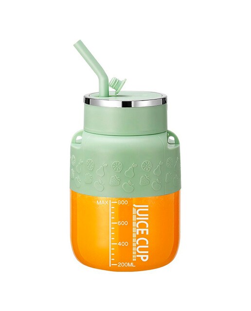 Imagen 0 de Batidora portátil eléctrica K2 de 800ml con 10 cuchillas de acero, seguridad por doble click y batería recargable.