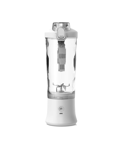 Imagen 0 de Batidora portátil A9 de 600 ml con 6 cuchillas de acero inoxidable y luz LED multicolor