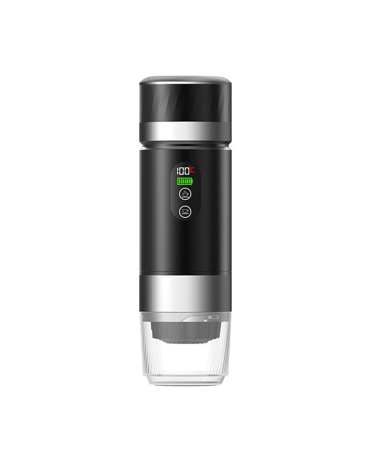 Imagen 0 de Cafetera portátil de cápsulas KF-JN-03, con dos baterías extraíbles de 7500mAh. Compatible con cápsulas y café molido.