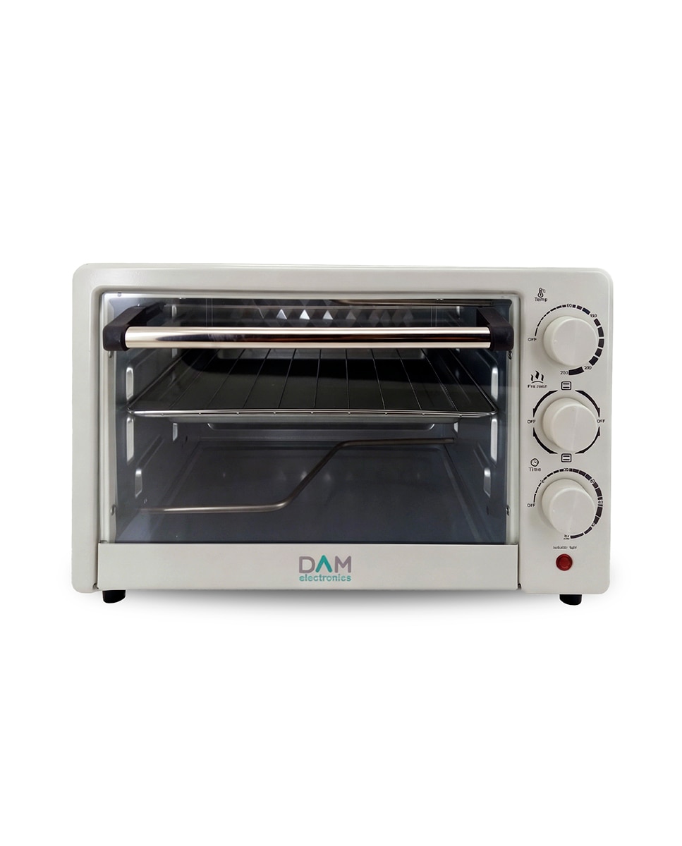 Imagen 0 de Horno eléctrico de sobremesa con 25 litros de capacidad. Panel de control mecánico y 1300 W de potencia.