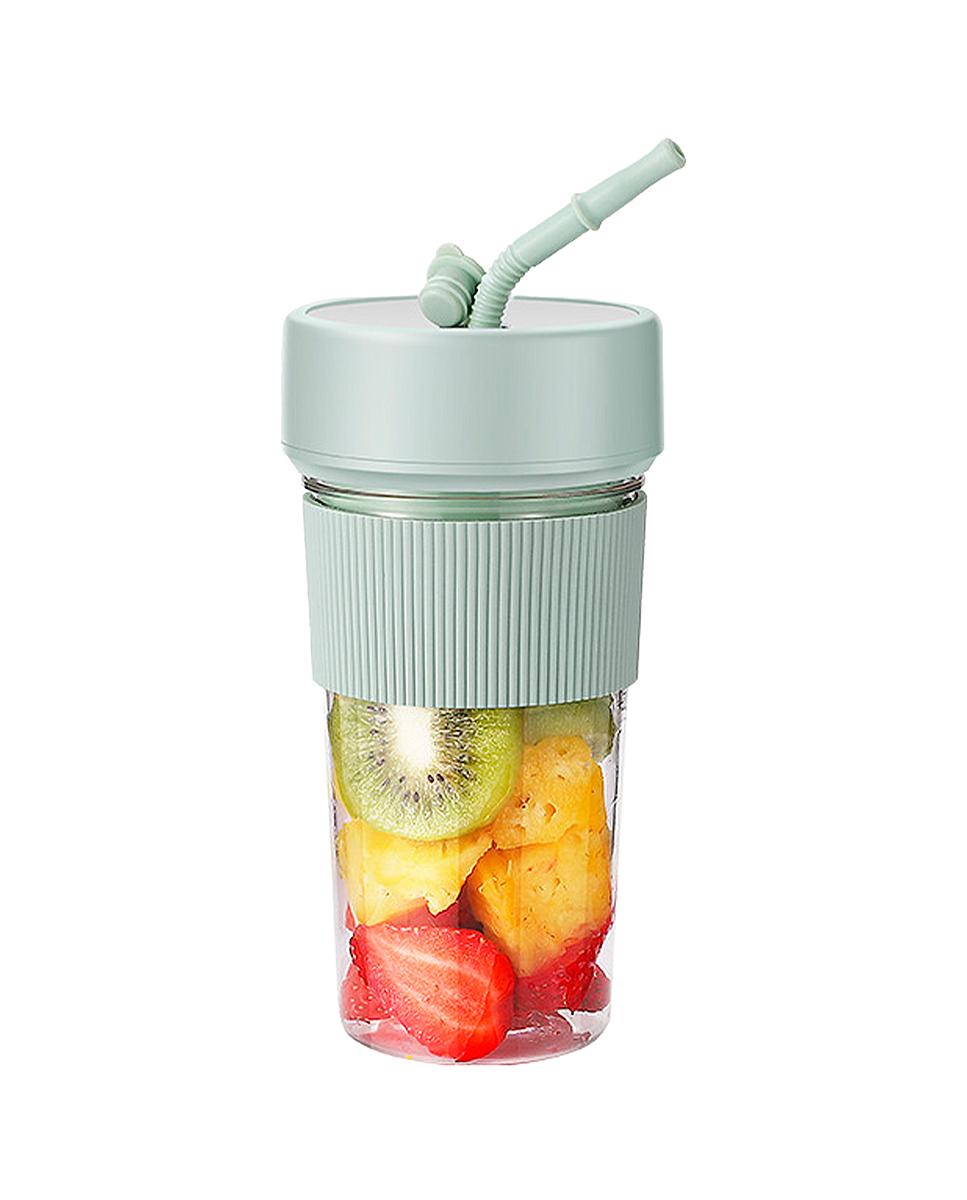 Imagen 0 de Batidora portatil multifunción K5 de 350ml con 6 cuchillas de acero, seguridad por doble click y batería recargable.