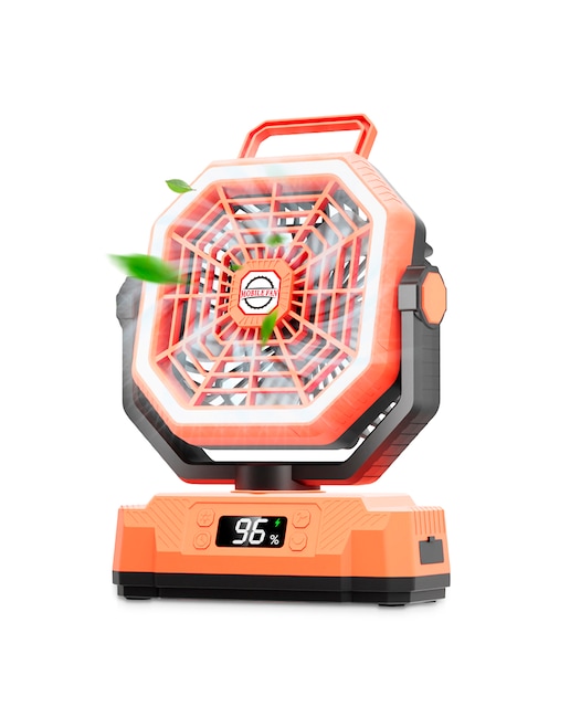 Imagen 0 de Ventilador P60 con motor sin escobillas, LED con 32 luces, 5 velocidades y 3 niveles de luz