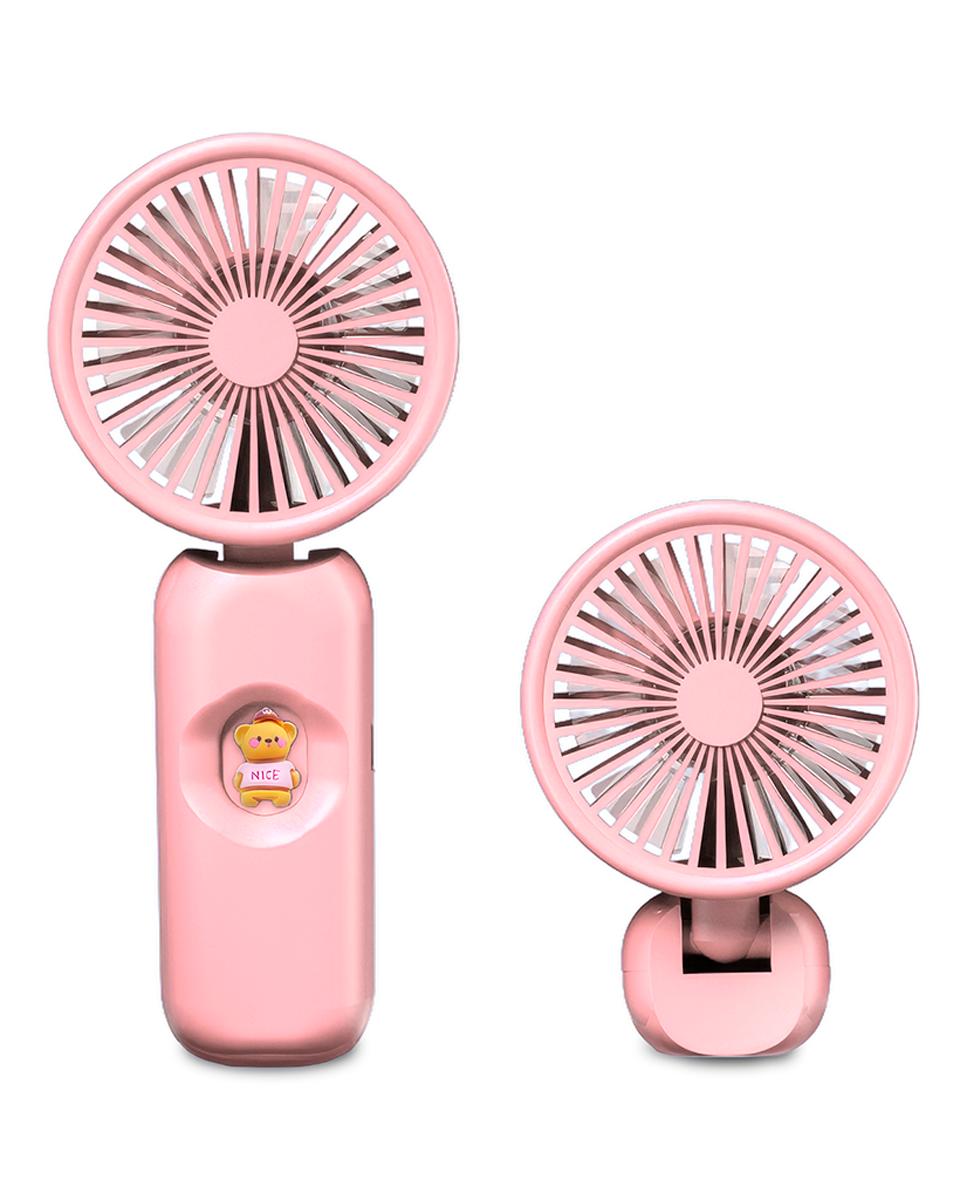 Imagen 0 de Ventilador portátil FS04 con 3 velocidades ajustables y batería recargable. Ajuste de 180°. Compacto, ligero y fácil de transportar.