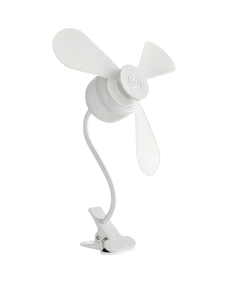 Imagen 0 de Ventilador de sobremesa FS-3Y-R280-JZ de 12 cm. Con pinza y luz LED de 7W, 3 modos de uso y ventilador de 3,5W hasta 1100 rpm.
