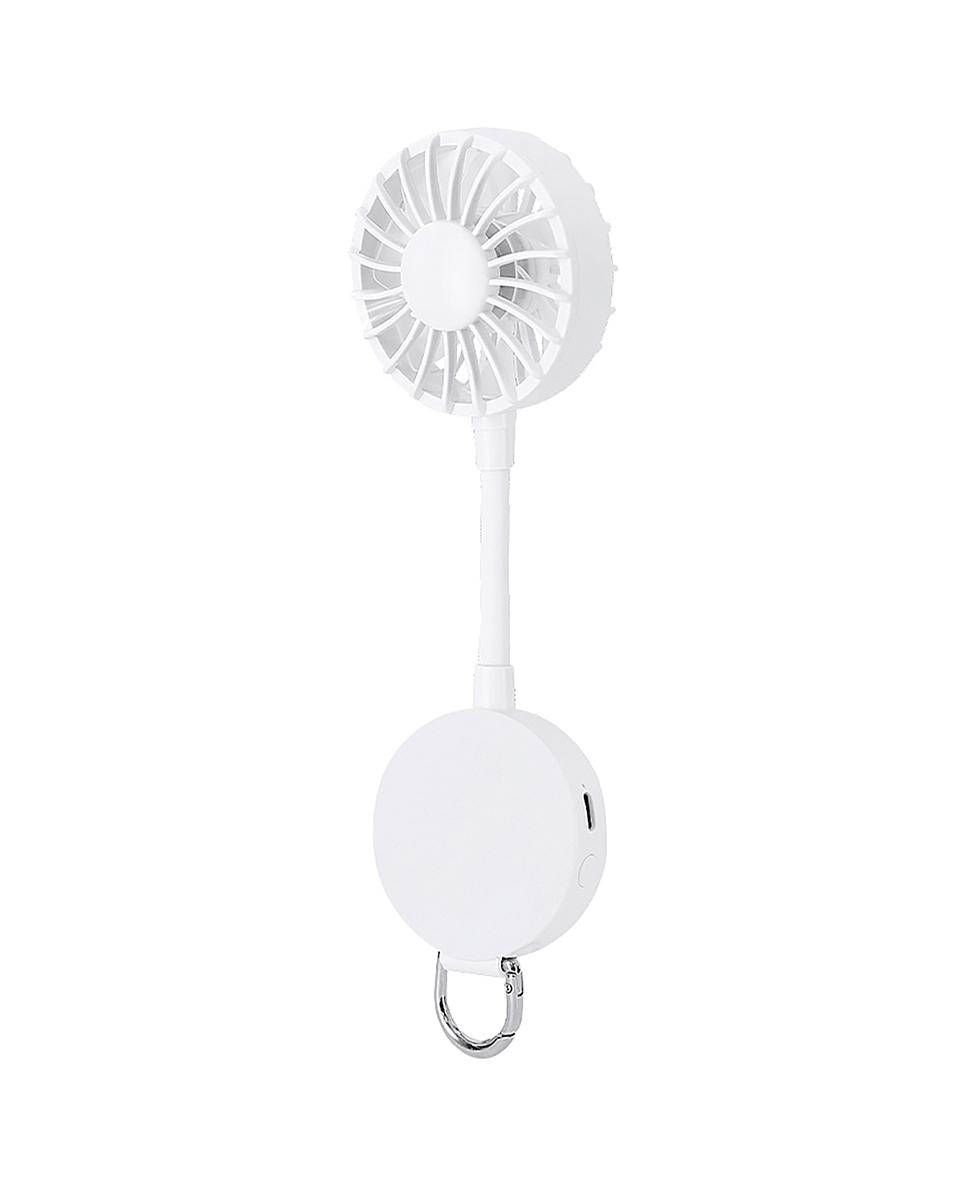 Imagen 0 de Ventilador multiposición con rotación de 360°, soporte ajustable e imán para smartphone. Dispone de 3 velocidades, con batería recargable de 300 mAh.