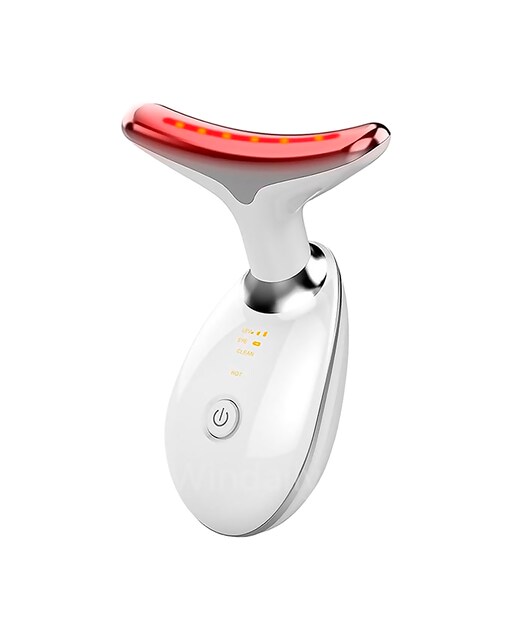 Imagen 0 de Masajeador antiarrugas facial con 3 modos de uso, EMS, compresa de calor y 7 luces LED.