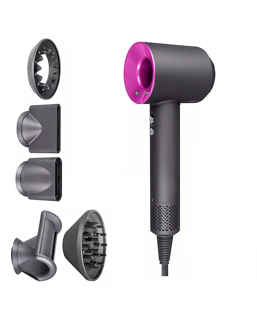 Imagen 0 de Secador iónico con 5 cabezales, 4 niveles de temperatura y 3 niveles de velocidad con 1500W de potencia.