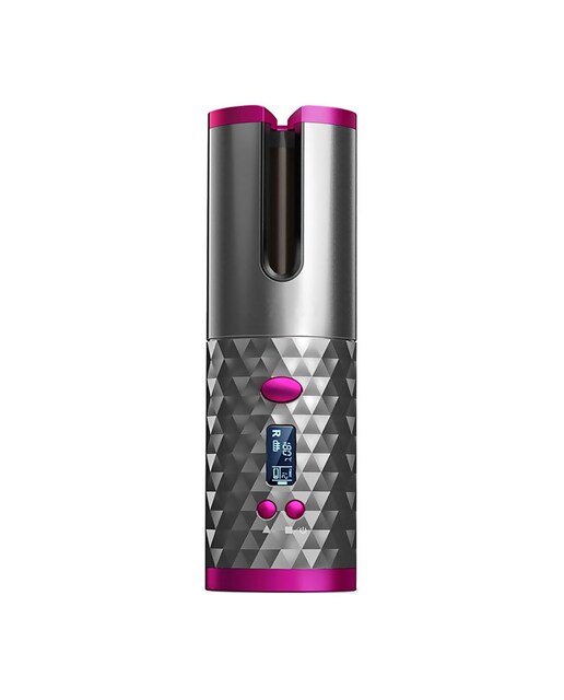 Imagen 0 de Rizador de pelo portátil con giro automático bidireccional, 6 niveles de temperatura y 6 ajustes de temporización.