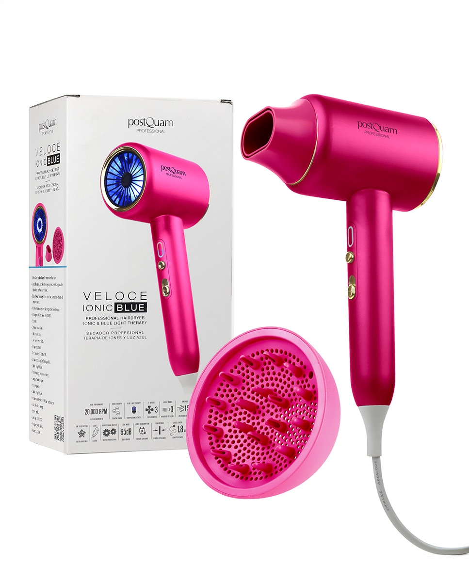 Imagen 0 de Secador Veloce Ionic Blue Pink Color