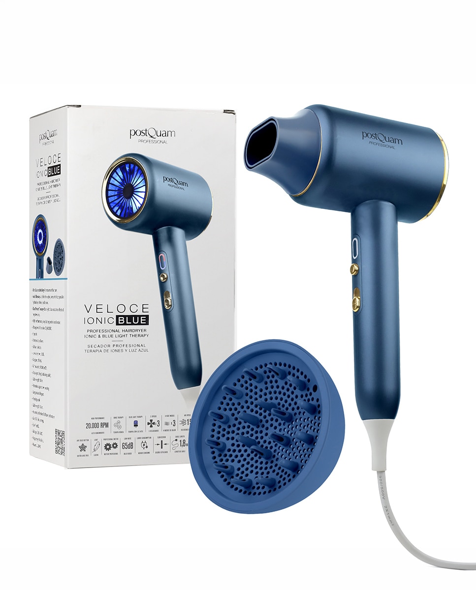 Imagen 0 de Secador Veloce Ionic Blue Blue Color