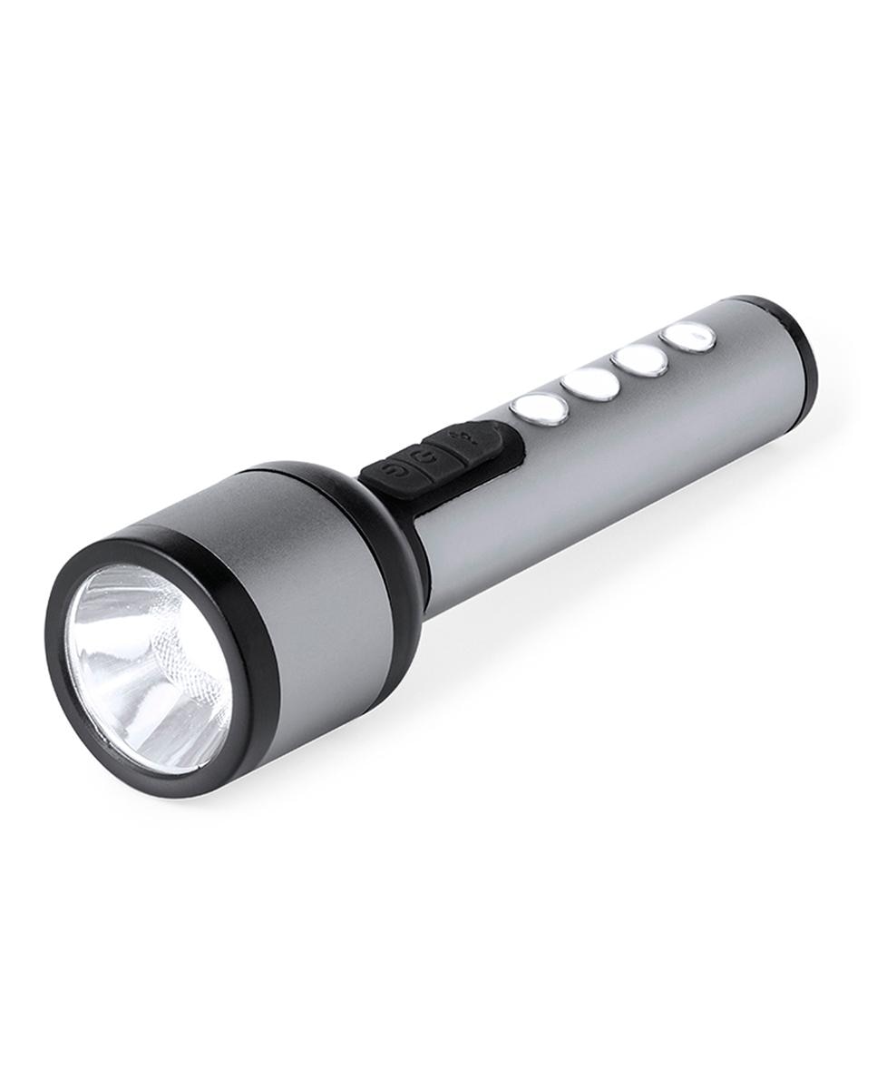 Imagen 0 de Linterna Eterial de aluminio. Potente y recargable con 1 LED frontal y 4 luces COB, 3 modos de iluminación y batería de 1200?mAh.