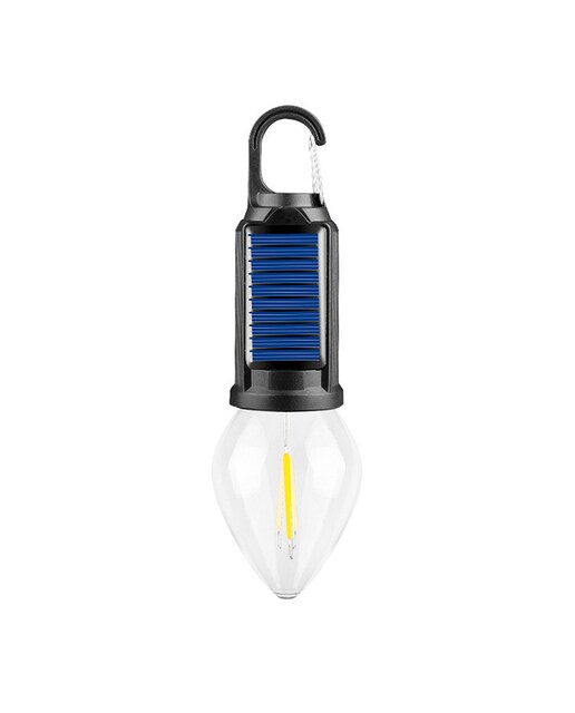 Imagen 0 de Bombilla LED T03 con carga solar, con gancho para colgar, batería recargable de 400mAh,
