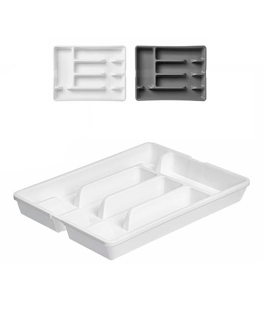 Imagen 0 de Pack 2 cuberteros plegables surtido de 2 colores gris y blanco.