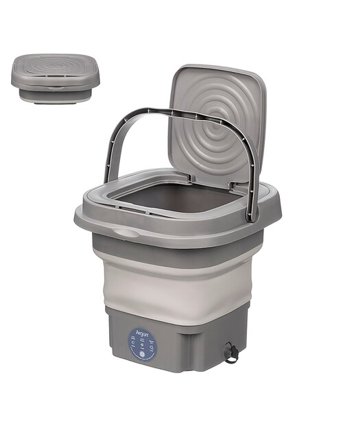 Imagen 0 de Lavadora portátil plegable con 9L de capacidad y 18W de potencia.