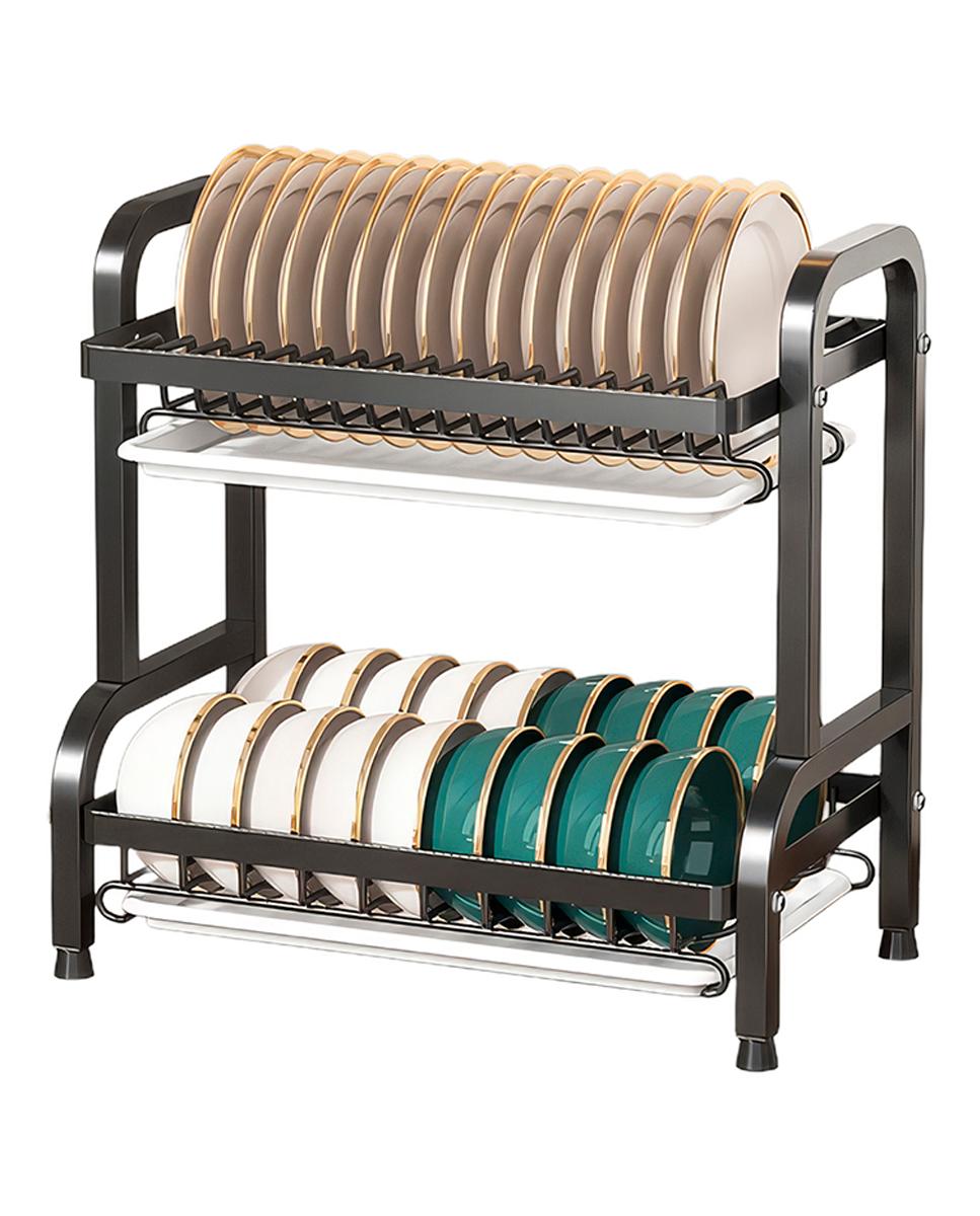 Imagen 0 de Repisa de cocina metálica para cubiertos. Escurridor de platos