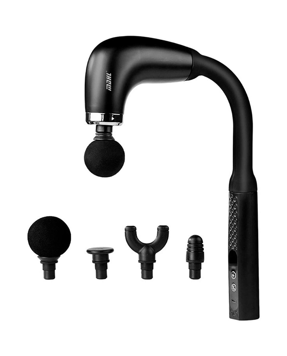 Imagen 0 de Pistola de masaje fascia MD-KK-26 con 9 programas y 9 velocidades, batería de 1600 mAh. Incluye 4 cabezales intercambiables.