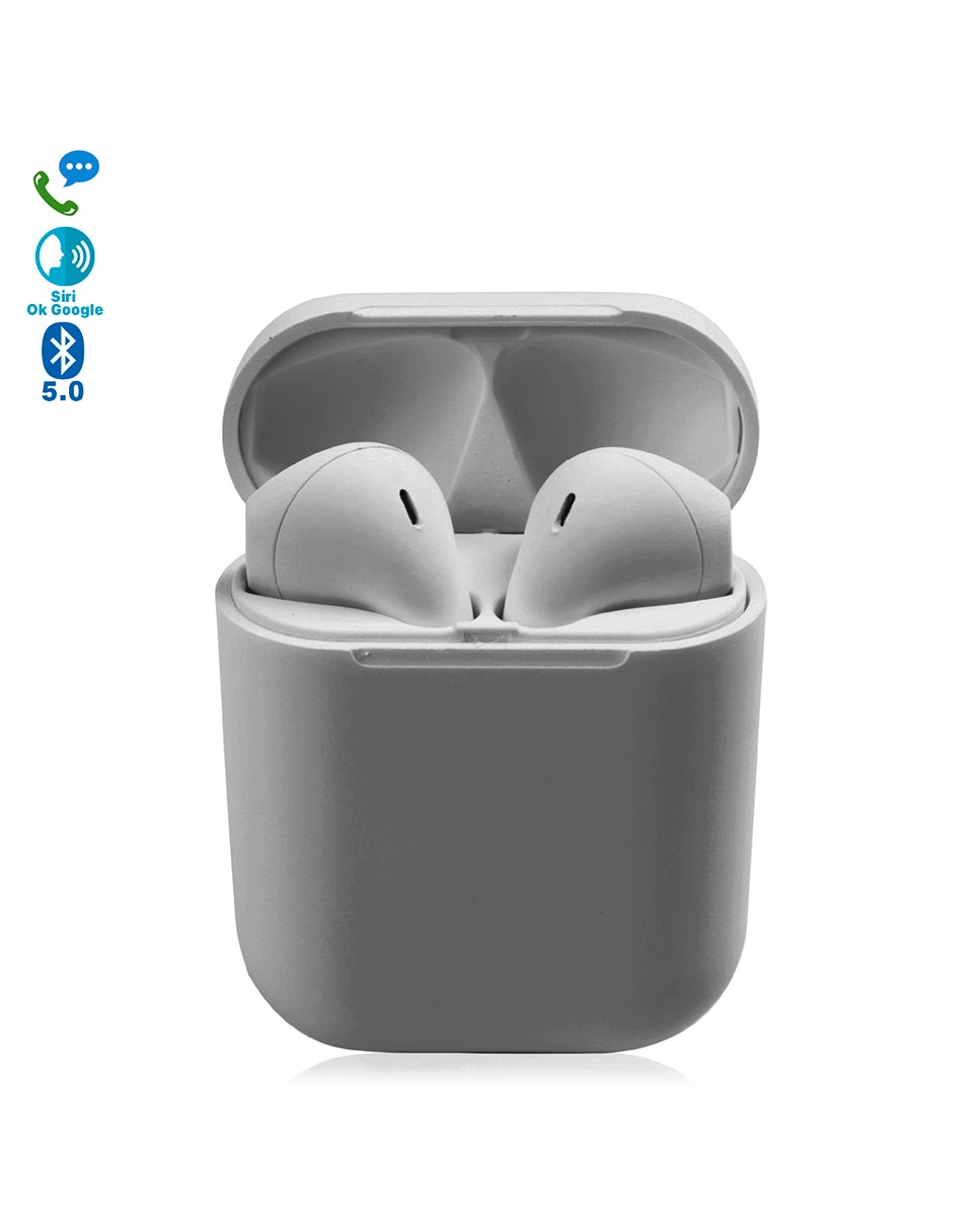 Imagen 0 de Auriculares dam d120 tws bluetooth 5.0 táctiles con base de carga y sincronización automática con ventana emergente