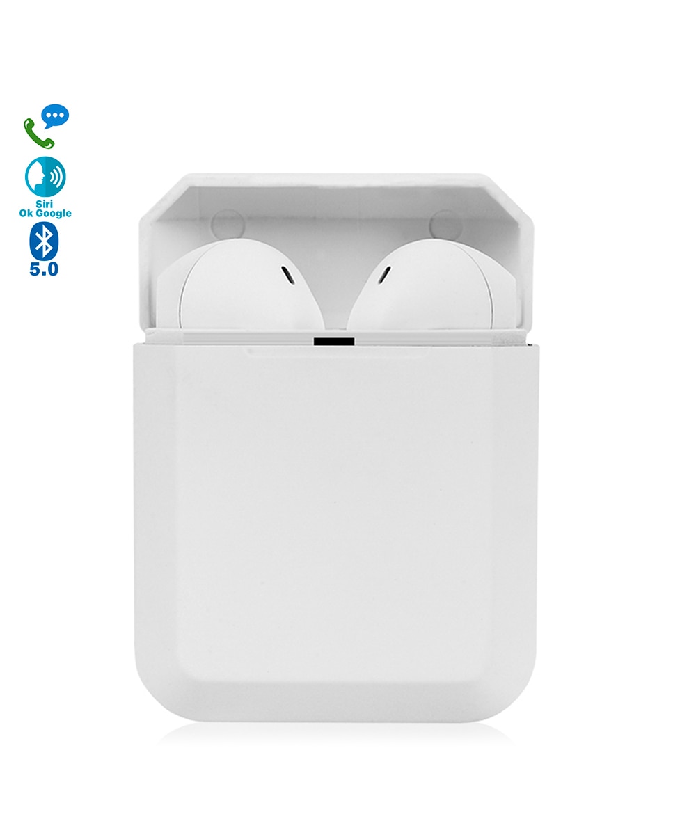 Imagen 0 de Auriculares tws i2 bluetooth 5.0 táctil con base de carga desiño ergonómico exclusivo poligonal