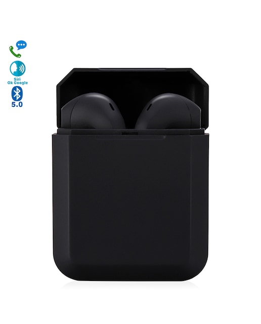 Imagen 0 de Auriculares tws i2 bluetooth 5.0 táctil con base de carga desiño ergonómico exclusivo poligonal