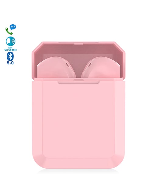 Imagen 0 de Auriculares tws i2 bluetooth 5.0 táctil con base de carga desiño ergonómico exclusivo poligonal