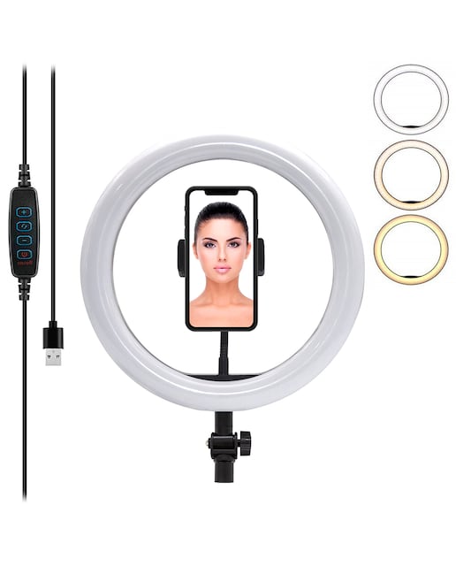 Imagen 0 de Anillo led estudio de 
11,65 pulgadas (29,6 cms) con control remoto