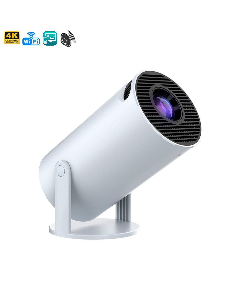 Imagen 0 de Proyector LCD HY300 soporte de 4K UHD, color DCI-P3 98%, WiFi 6 y anti-glare. De 30 a 300 pulgadas, 120 lm, 200000:1. Con mando a distancia.