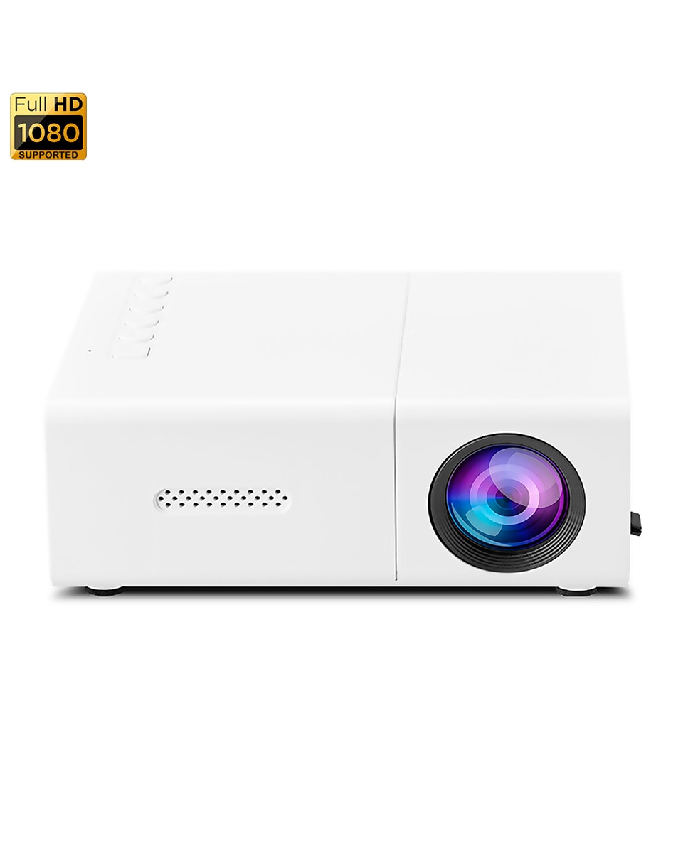 Imagen 0 de Mini proyector LCD 1080 HD, 10 ANSI Lumens 10W proyección de 20 a 60 pulgadas. Duplicación de pantalla por cable. Con mando a distancia.