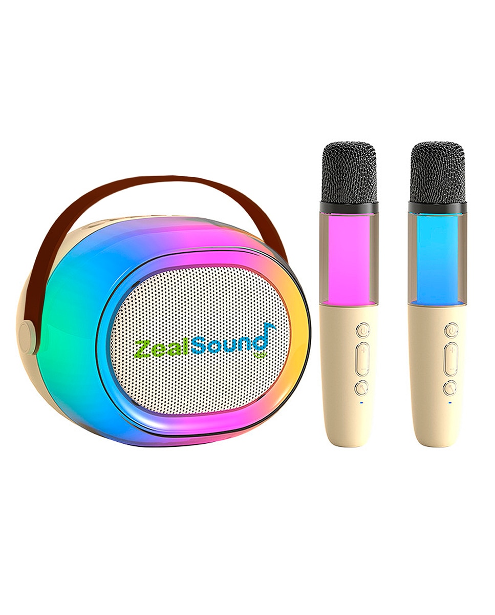 Imagen 0 de Altavoz inalámbrico para karaoke con dos micrófonos. Bluetooth 5.3 y 4 modos de voz.