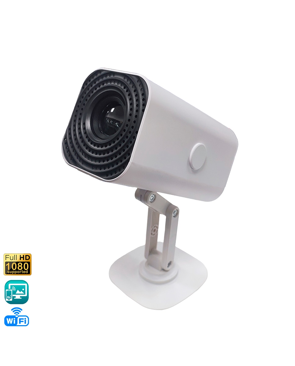 Imagen 0 de Mini proyector LCD regulable 180º. Wifi 6, duplicación de pantalla, 1080p con hasta 300 pulgadas de proyección y enfoque manual.