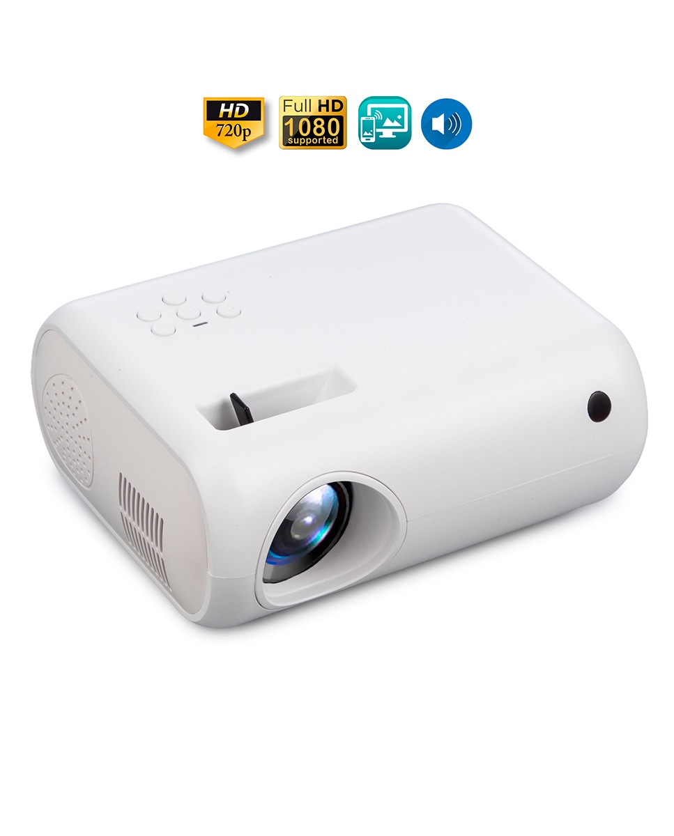 Imagen 0 de Videoproyector LCD M8 con 100 lúmenes ANSI, imagen de 20-80 pulgadas, soporte Full HD 1080p, duplicación de pantalla inalámbrica y por cable.