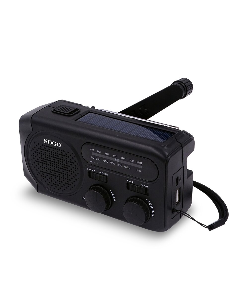 Imagen 0 de Radio de Emergencia Portatil Recragable con Carga Solar