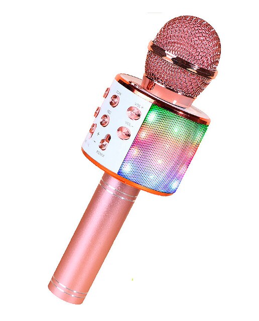 Imagen 0 de Micrófono Karaoke multifunción con luces y altavoz incorporados.