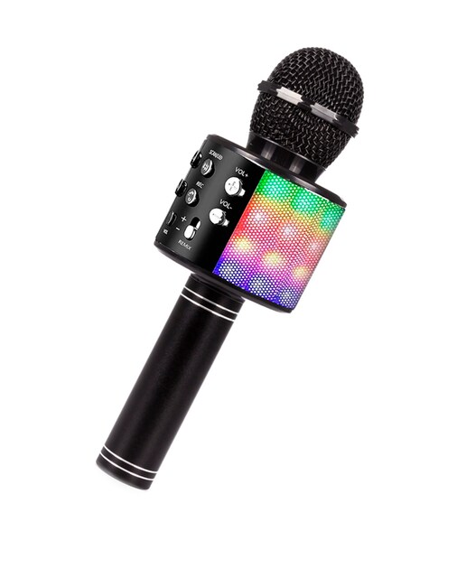 Imagen 0 de Micrófono Karaoke multifunción con luces y altavoz incorporados.